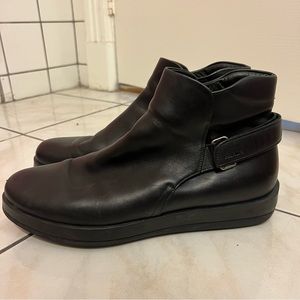 Leather Prada black boot. Size 11